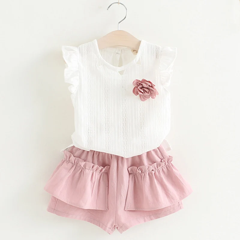 Keelorn/комплекты одежды для девочек г. Новая модная весенняя детская одежда Топ С Рисунком Слона+ штаны, детская одежда для маленьких девочек - Цвет: AZ780 Pink