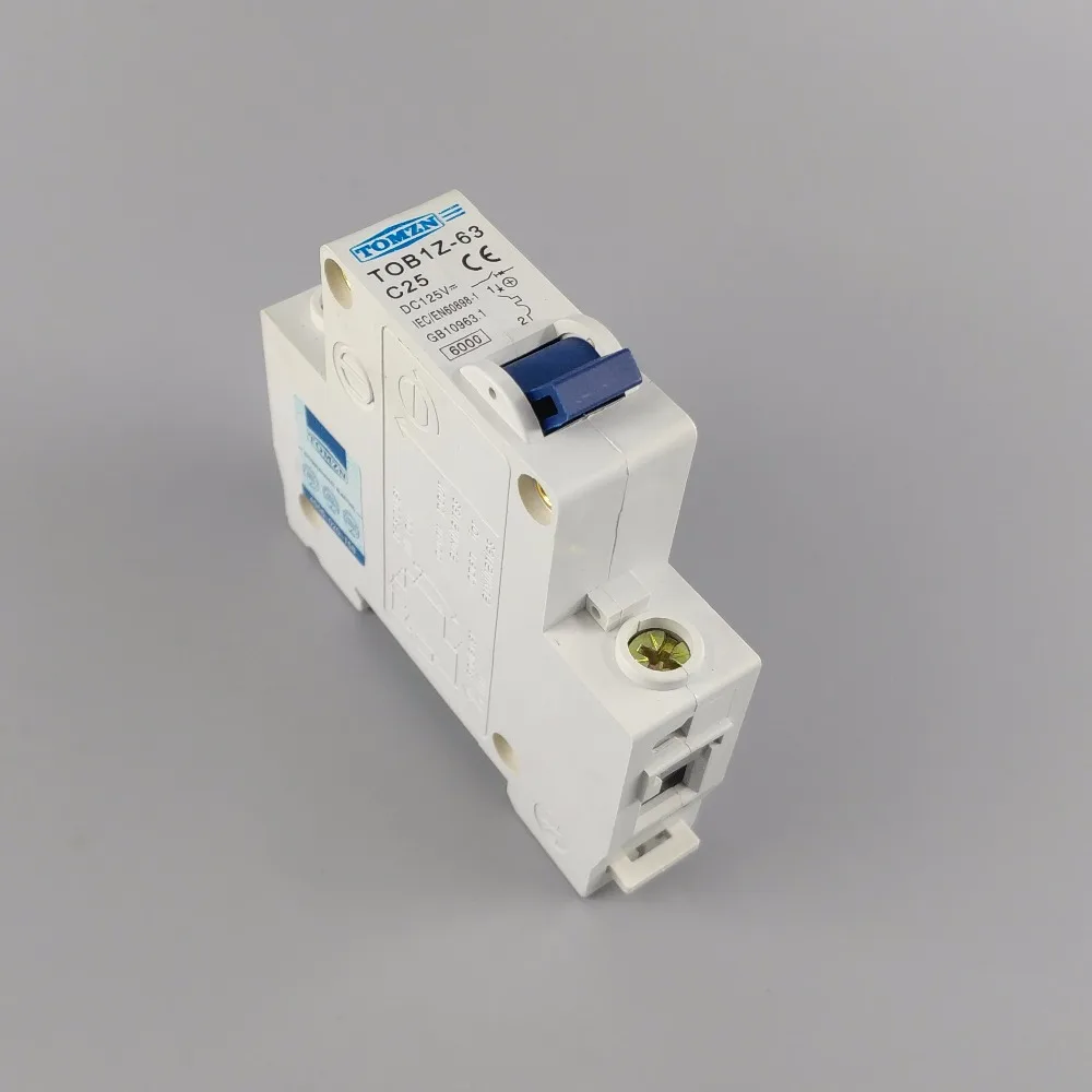 

1P 25A 25ampere TOB1Z DC 125V Circuit breaker MCB direct current C curve