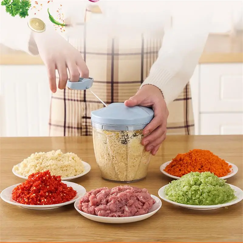 

Multifunction Manual Meat Grinder Vegetable Cutter Food Chopper Onion Fruit Shredder Tool Kitchen Gadget Accessories Supplies