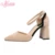 2018 Summer Buckle Strap Thick Heels Sandals For Women Brand Designer Pointed Toe High Heels Party Dress Sandals Shoes Nysiani
