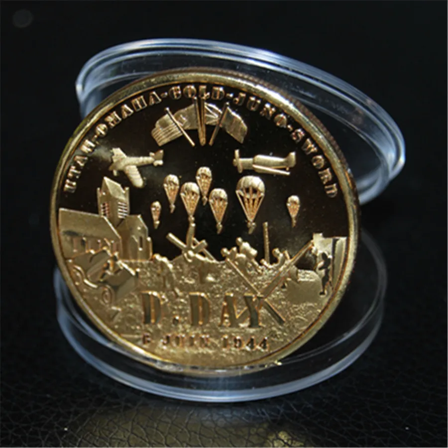 Хороший сувенир из Канады для коллекции Канадская пехотная дивизия WW2 d-день Juno пляж позолоченная монета Канада памятные монеты