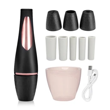 

Hot Selling Pro Rechargeable Makeup Brush Cleaner Make Up Brush Cosmetic Beauty Tool Kit With 3 Cleaning Head + 5 Cleaning Head