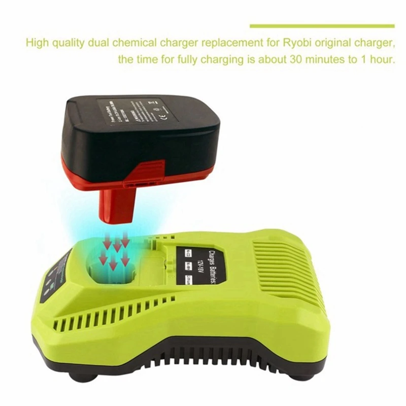 12 V-18 V Зарядное устройство Замена для Ryobi P117 Перезаряжаемые Батарея пакет Мощность инструмент Батарея Intelliport Технология (штепсельная Вилка