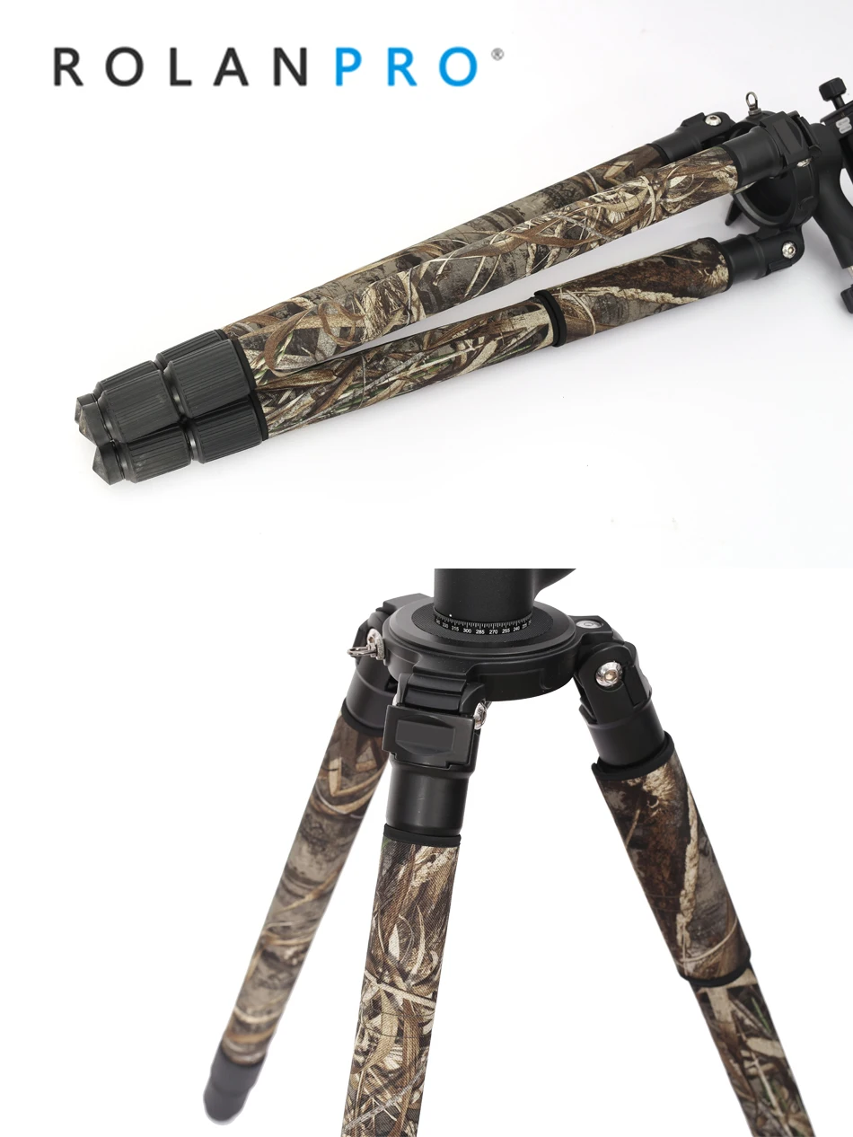 

ROLANPRO Factory Direct Fashion Personality Tripod Coat Camouflage Sleeve/Leg Freeze For Gitzo Manfrotto Benro RRS Sirui