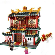 XingBao 01004 настоящие китайские Боевые искусства кунг-фу школа творческая модель строительные блоки Развивающие кирпичные игрушки для детей