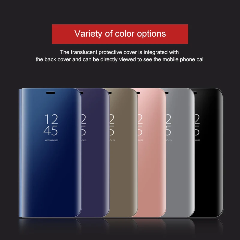 

Tikono Smart Mirror View Case for Huawei Mate 10 Lite Cover Leather Stand for Huawei P20 Pro P10 Plus Mate 9 Honor Flip Shell