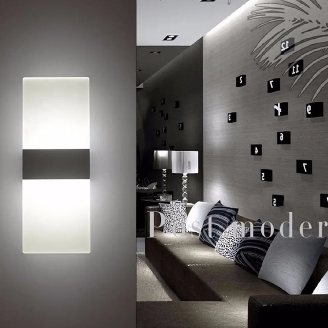 Modern LED Wall Light Up Down Cube Indoor Outdoor Sconce Light Lamp Decoration