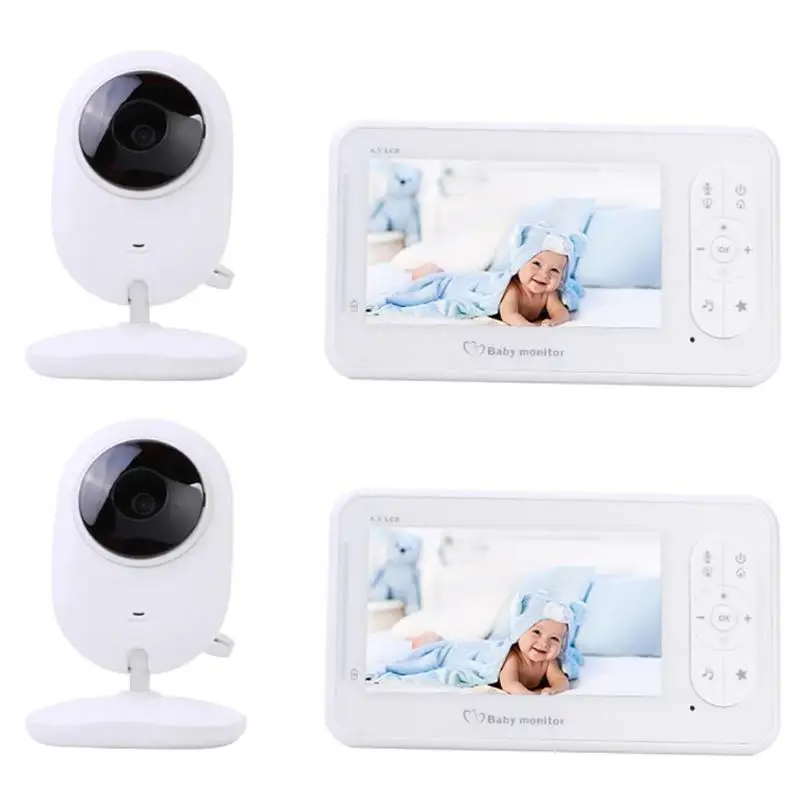SP920 4,3 дюймов цветной беспроводной детский спальный монитор 2 Way Talk тип камеры безопасности FHSS Spread Spectrum TX 145x85x15 мм
