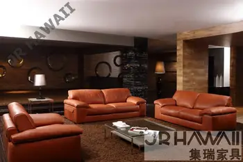 Картинка Высокое качество кожаный диван современный диван гостиной диван для гостиной, мебель для дома, мебель/перо диван 1 + 2 + 3 местный