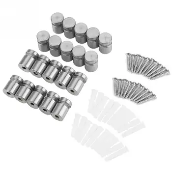 

20Pcs M12x20mm Stainless Steel Advertise Fixing Pin Glass Standoff Mounting Bolt
