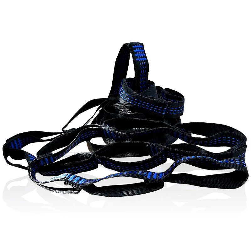 

Blue C-Style Hammock Straps Rope Accessories Load 2000KG Strong