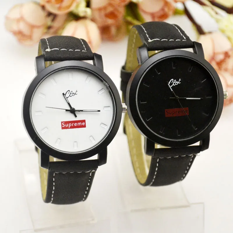 South Korea's Big Dial Plate, Harajuku Antique Style, Women's Fashion, Belt Fashion, Male Student Couple Watch, Korean Edition