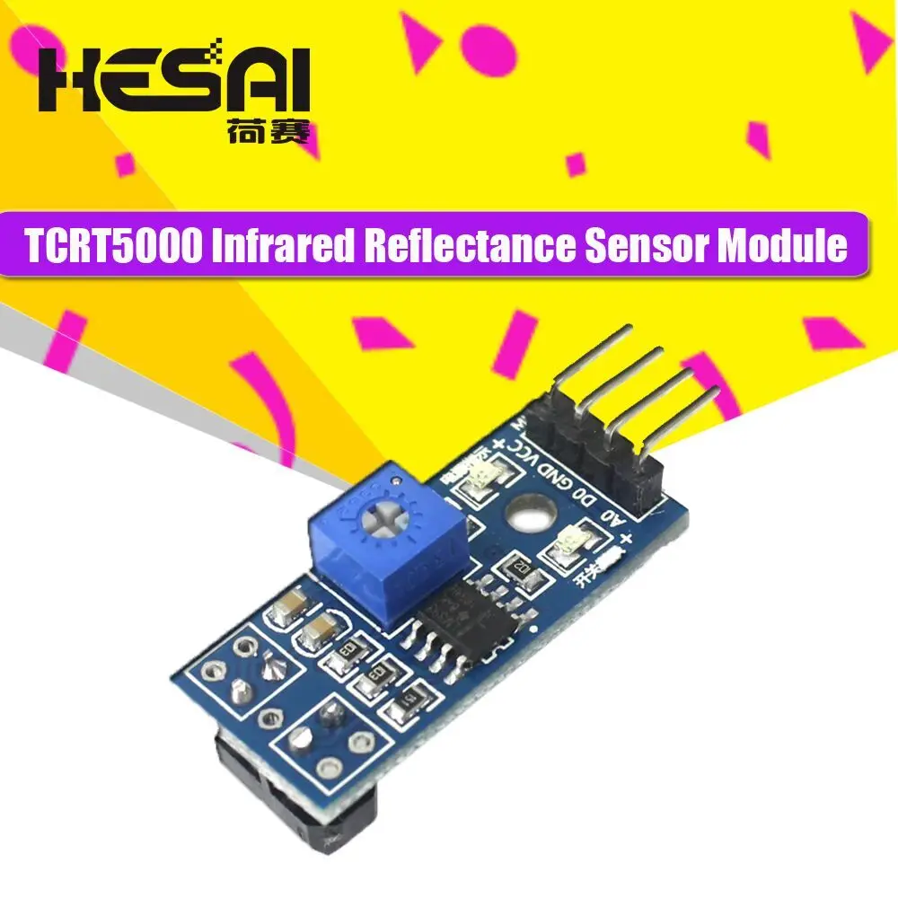 

TCRT5000 Infrared Reflectance Sensor Obstacle Avoidance Module Tracing Sensor Tracing Module for arduino Diy Kit