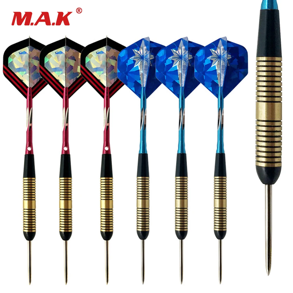 High Quality 6pcs Professional Competition Metal Steel Tip Hard Tip Needle Darts Set for Indoor