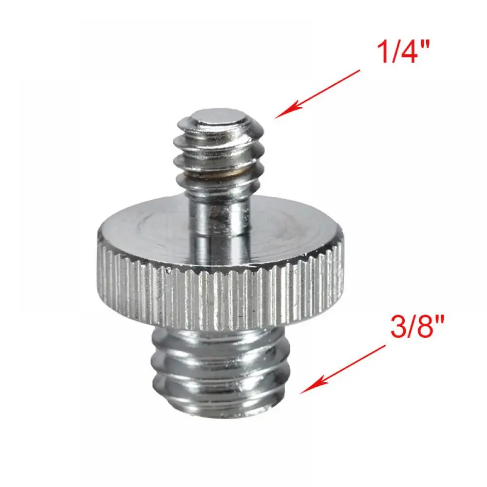 

1/4" to 3/8" Male Threaded Screw Adapter for Camera Tripod Monopod Ballhead
