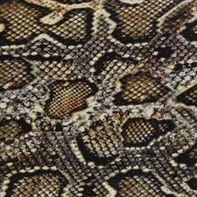 Прохладный боа печати кожи ткани Джерси, оформлена Сияющий Золотой, XERY6275