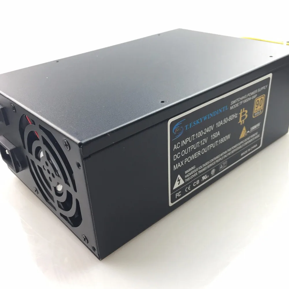 Livre o Navio Placa de Mineração a6 a7 s9 l3 Btc Máquina Mineiro Servidor Fonte Alimentação 1800 w Psu Ant s7 - Imagem 6