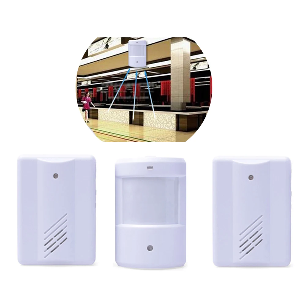 

Security Alarm sensor Wireless Doorbell 2 Branch Infrared Induction Welcome doorbell Fission Welcome Alarm Door Security Alarm
