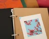Album Scrapbook rétro en cuir, carnet de photos à mémoire de forme, feuille d'érable, carnet de messages de mariage, carnet de croquis familial, page noire ► Photo 3/6