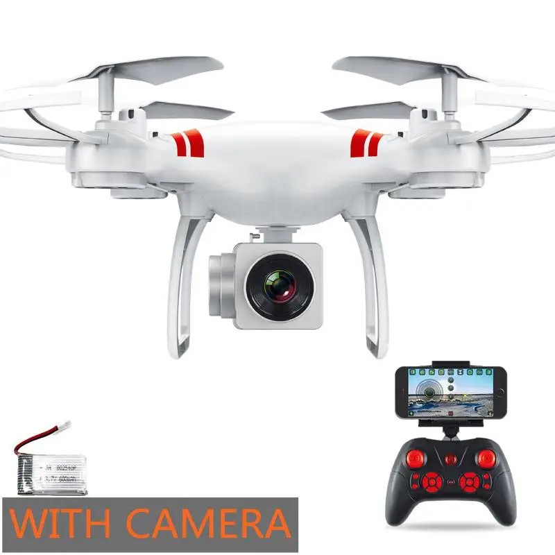 Большой размер Радиоуправляемый Дрон обновление WiFi FPV HD регулируемая камера один ключ возврат дистанционного управления Вертолет KY101 VS X5SW - Цвет: White 1 BAT CAMERA