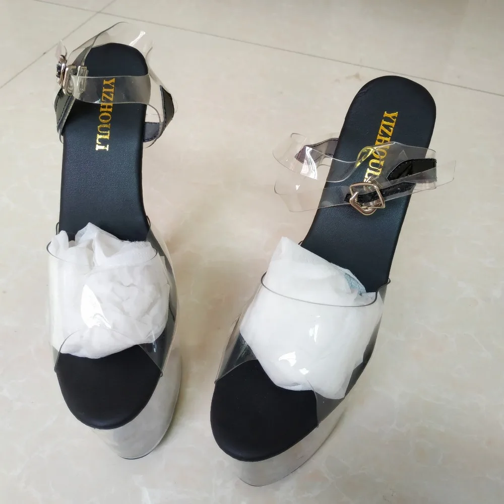 Classic open-toe sandals, summer 20cm high heels 8 inches pole dancing/performance/Star models, dancing shoes