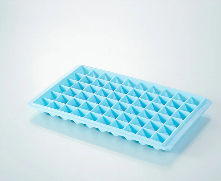 Поднос для льда 60 сетки производитель кубиков льда формы для заморозки шоколада фруктовая Форма Контейнер для хранения пищевой бар кухня - Цвет: blue