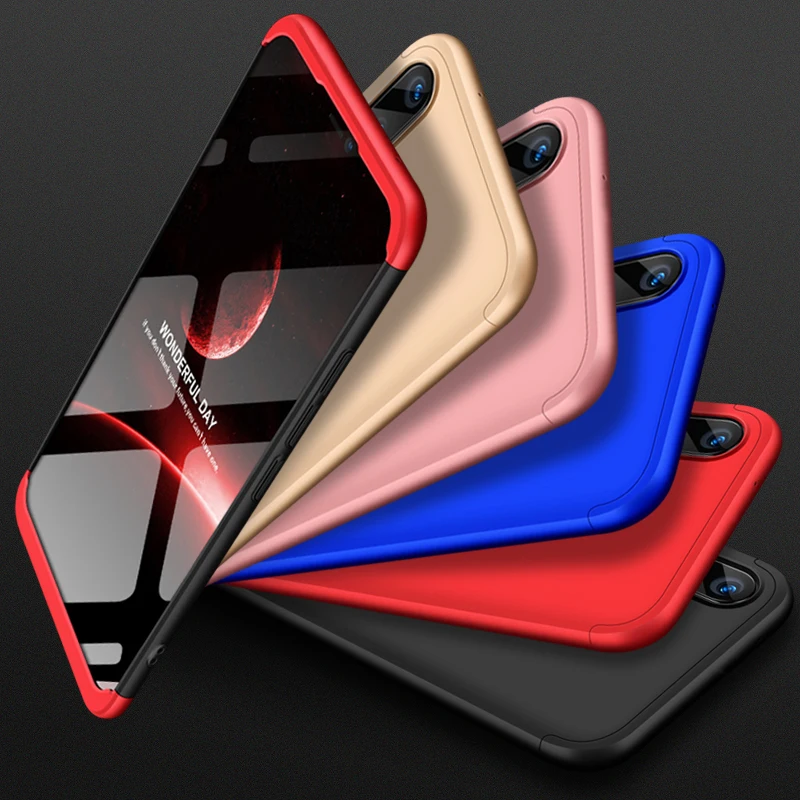 

3 in 1 Hard PC Back Cover For Huawei Y9 2019 p20 lite Honor 9 Lite V10 Mate 10 Pro Nova 2S 360 Full Shockproof Protector Case