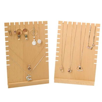 

Solid Wood Chain Display Stand Necklace Pendant Display Holder Jewelry Display Stand
