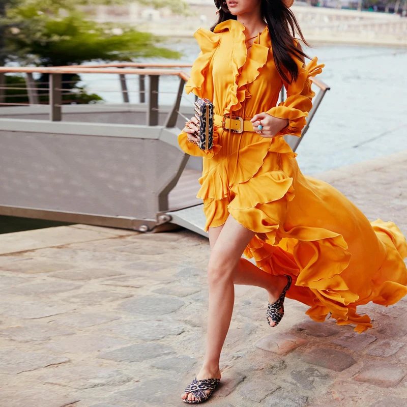 Vrouwen Jurk Zanzea Zomer Jurk Mode Houten Oor Hollow Schouder Cross Strap V-hals Voor Lange Onregelmatige Chiffon Maxi Vrouw Vrouwen Jurk Zanzea Zomer Jurk Mode Houten Oor Hollow Schouder Cross Strap V-hals Voor Lange Onregelmatige Chiffon Maxi Vrouw