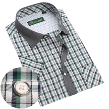 Мужская модная повседневная рубашка в клетку с короткими рукавами, Мужская Повседневная вечерняя рубашка с воротником, брендовая мужская одежда, мягкая удобная