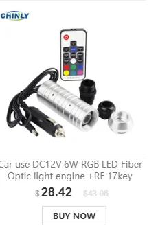 Автомобиль Использовать DC12V 6 Вт RGB светодиодный волоконно-оптический светильник двигатель с RF сенсорный пульт дистанционного управления