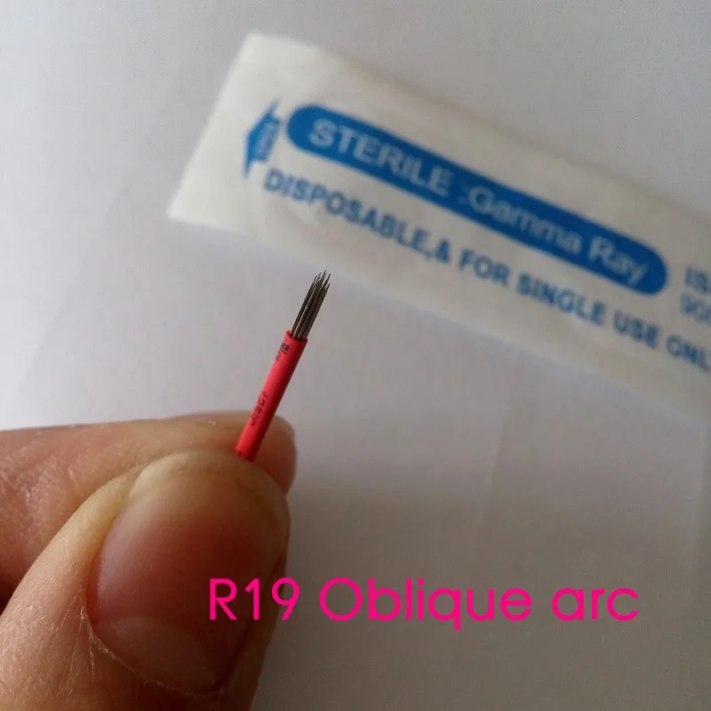 Oblique arc R19 needles