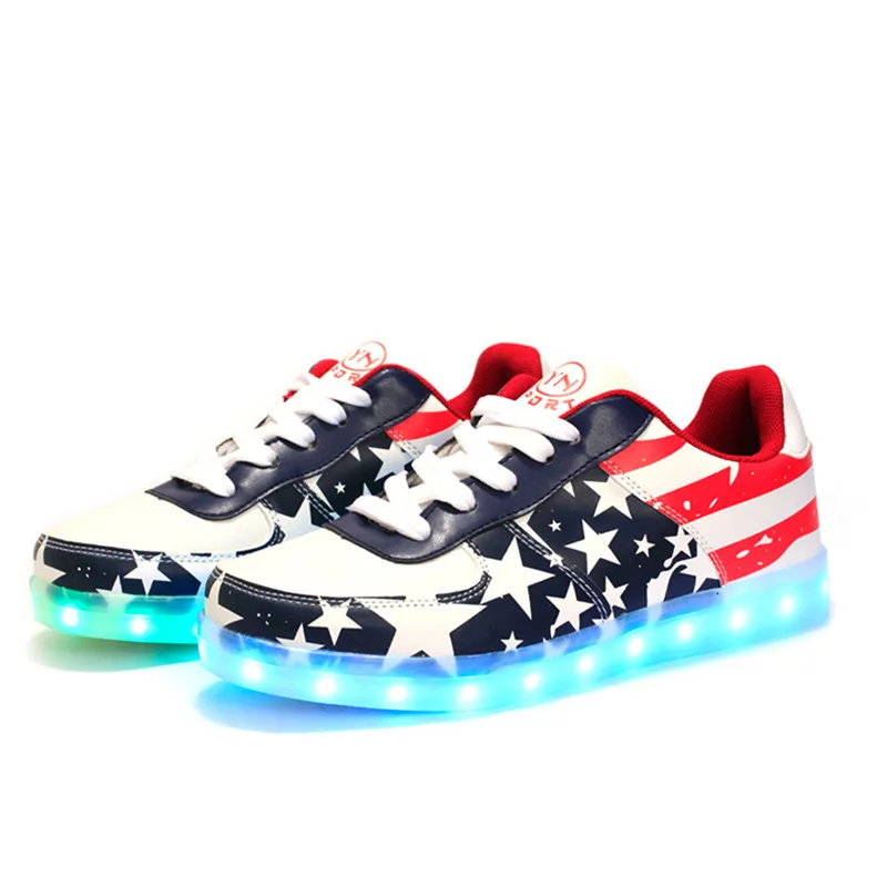

Led Shoes Women Men Casual Colorful Led Luminous Shoes With Light Up USB Rechargeable Lighted Shoes For Adults
