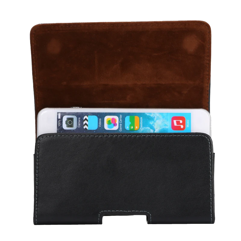 

Universal Old/Business Man Genuine Leather Waist Pack for iPhone XS MAX XR 4 5 6 7 8 Plus Belt Pouch Phone Bag Up and Down Open