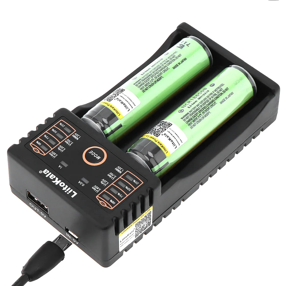 2 шт Liitokala 3,7 V 3400mAh 18650 литий-ионная аккумуляторная батарея с защищенной печатной платой+ Lii-202 USB 26650 18650 AAA AA умное зарядное устройство