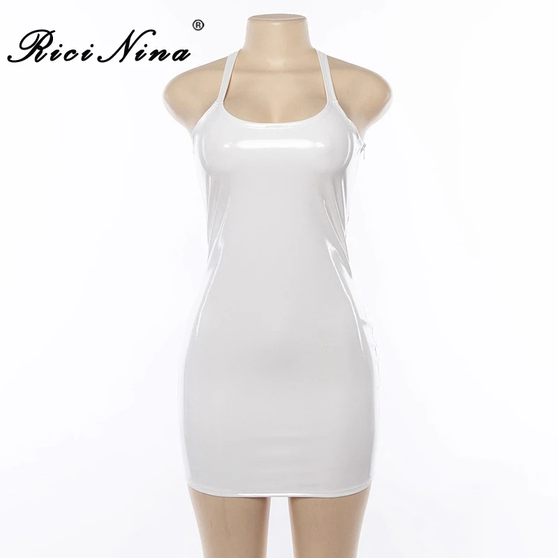 RICININA 2019 Sexy Bodycon Dress Women Square Collar Spaghetti Strap Short Pencil Dress Ladies Summer Club Party Mini Dress