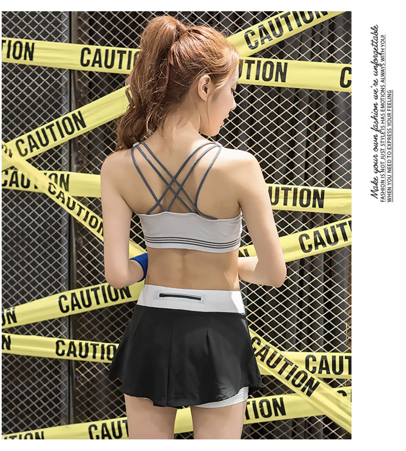 1 (9)Layer Womens Running Sports 2 In 1 Shorts Loose Cotton Side Split Elastic Waist Women Shorts Double Deck Running Tights Short