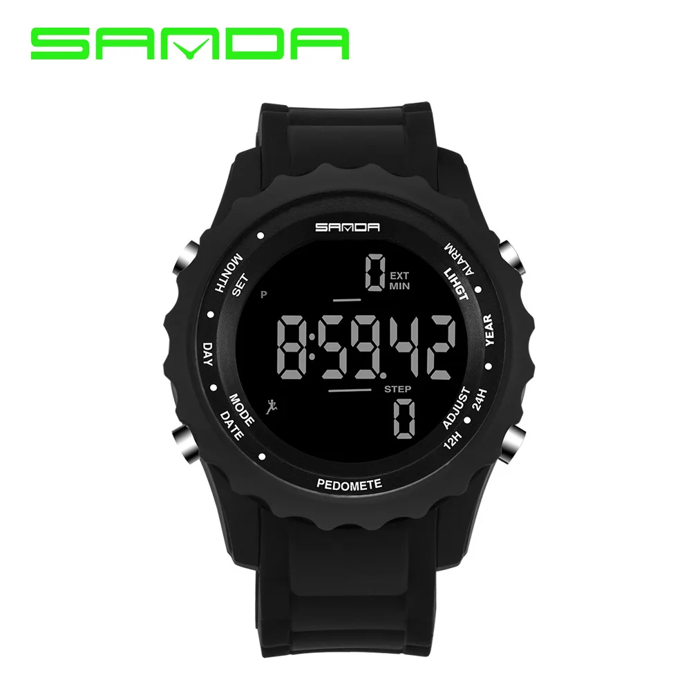 СВЕТОДИОДНЫЙ цифровой унисекс спортивные часы мужские кварцевые часы военные водонепроницаемые шагомер для активного отдыха прямая покупка Reloj de hombre Wd3