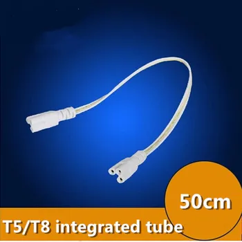 

connector with 3 cores for T5 T8 tube/fluorescent lamp cross rection 500mm 50cm long round cable with plug for tube light