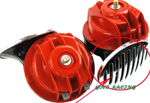 

1pair Snail Waterproof car horn high quality Whistle horn car speaker 12V high electric bass trumpet Newest bocina para motos