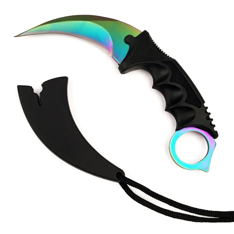 BGT CS GO охотничий фиксированный нож Karambit тактический боевой выживания шеи коготь ножи утилита Кемпинг Открытый Карманный спасательный EDC инструменты