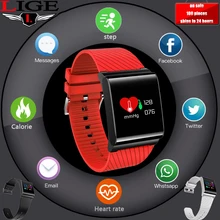 2019 New Smart Bracelet Information Phone Reminder LED Large Color Touch Smart Wrist Sports fitness IP67 Waterproof Smart Watch