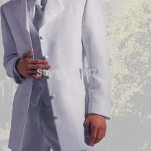 Лучшие Новые пять кнопок белые смокинги для жениха/Лучший мужской костюм/Свадебный для шафера Мужские костюмы жениха/Мужские костюмы жениха