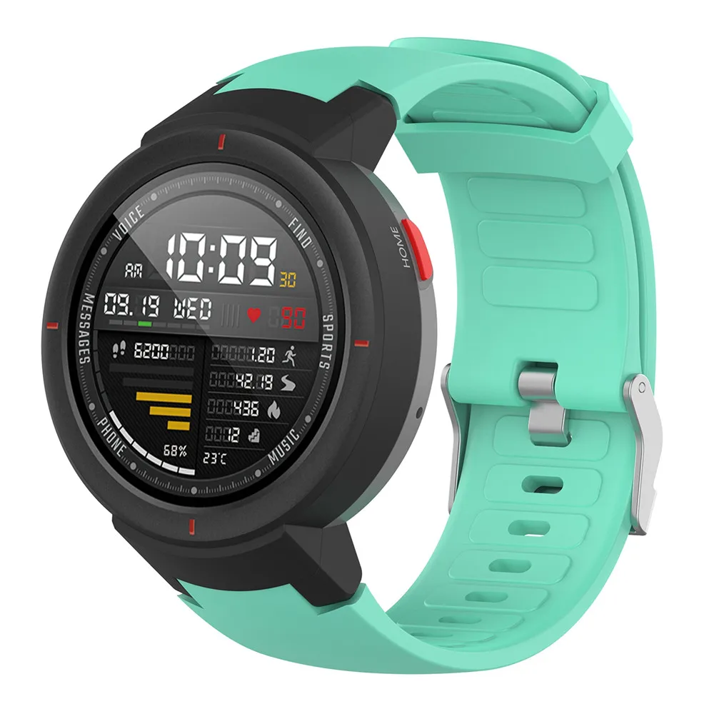 Силиконовый ремешок для часов Ремешок для Huami 3 Smartwatch amazfit verge(A1801) Замена 10 цветов браслет на запястье ремешки