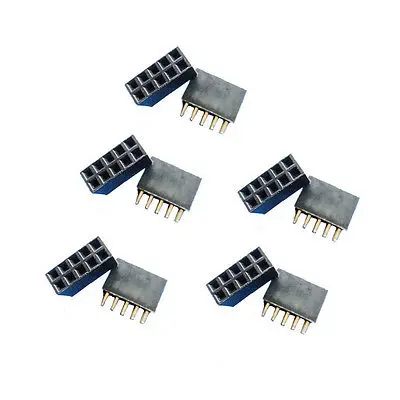 10 шт. Новый двухрядный 2 54 мм 2x5 контактный гнездовой штырьковый разъем|header pin
