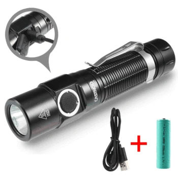 

CASTNOO XPG3 S3 LED Flashlight 8000LM 4 Mode Mini Torch Rechargeable Portable Nightlight with 18650 Battery for Household