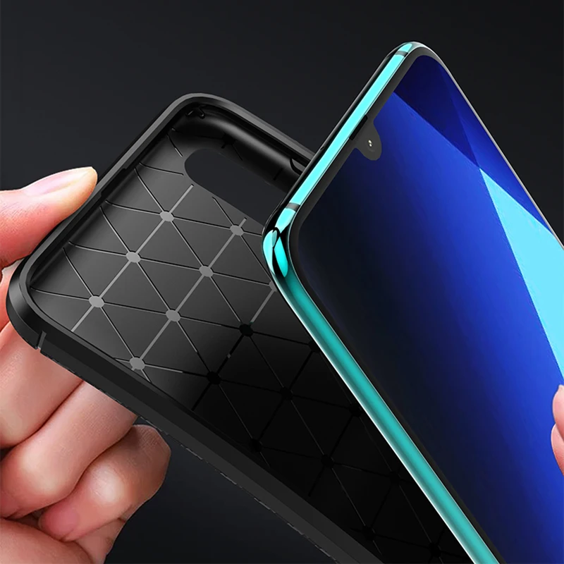 Телефон Силиконовый противоударный чехол крышка из углеродного волокна для на самсунг A20 A30 A50 A30S A50S A505F-DS Samsung Galaxy A 20 30 50 30S 50S S Global 4/6 32/64/128 ГБ 6.4''