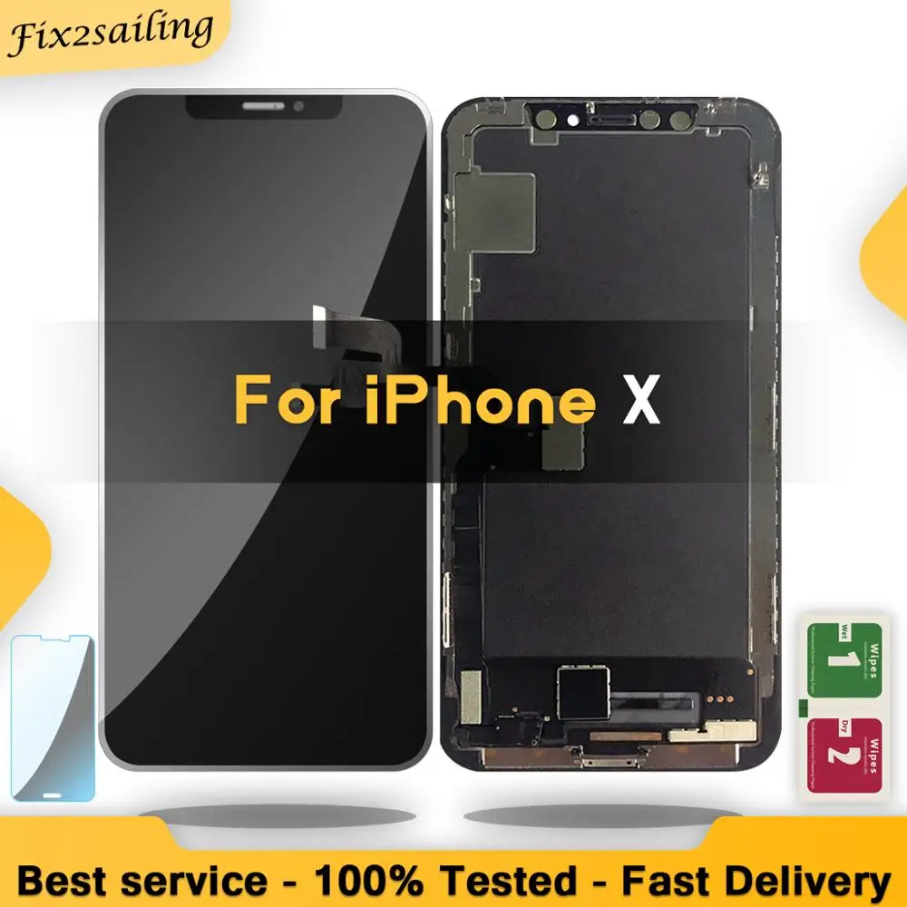 

AAA Quality LCD Display For iPhone X LCD Display Touch Screen With Digitizer Replacement Touch Screen Assembly Black