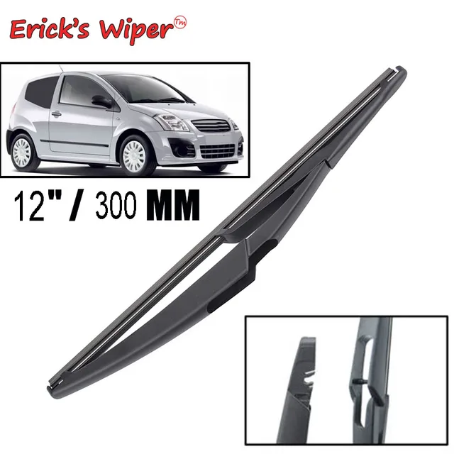 Erick's Wiper 12" Rear Wiper Blade For Citroen C2 2003 2009 Windshield