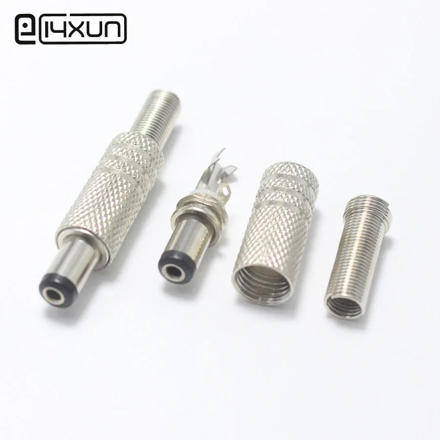 

1pcs 5.5*2.5mm DC Power Plug 5.5mm * 2.5mm Metal Male Plugs Connector 9mm Short Type Adapter for OD5mm Cable